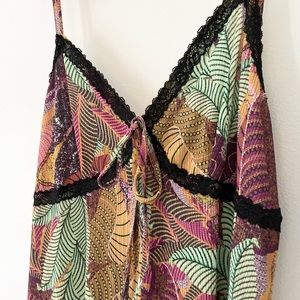 Tropical Leaves Summer Dress